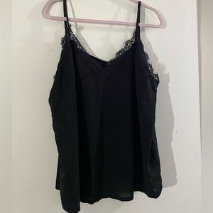 Black lace camisole